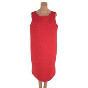 Marie Saint Pierre Scuba Dress Size 5 US 14 L Red $975